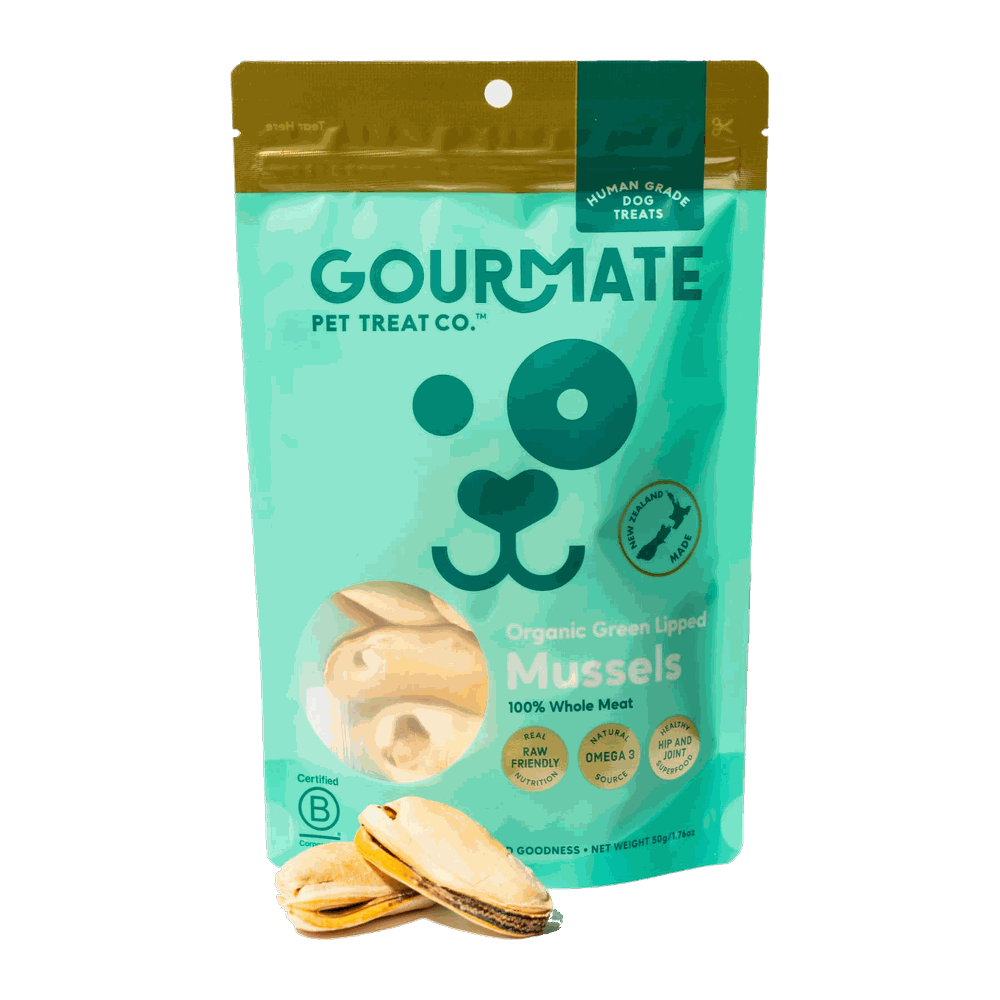 Gourmate Green Lipped Mussel Dog Treats 50g pack Gourmate Green Lipped Mussel Dog Treats 50g pack