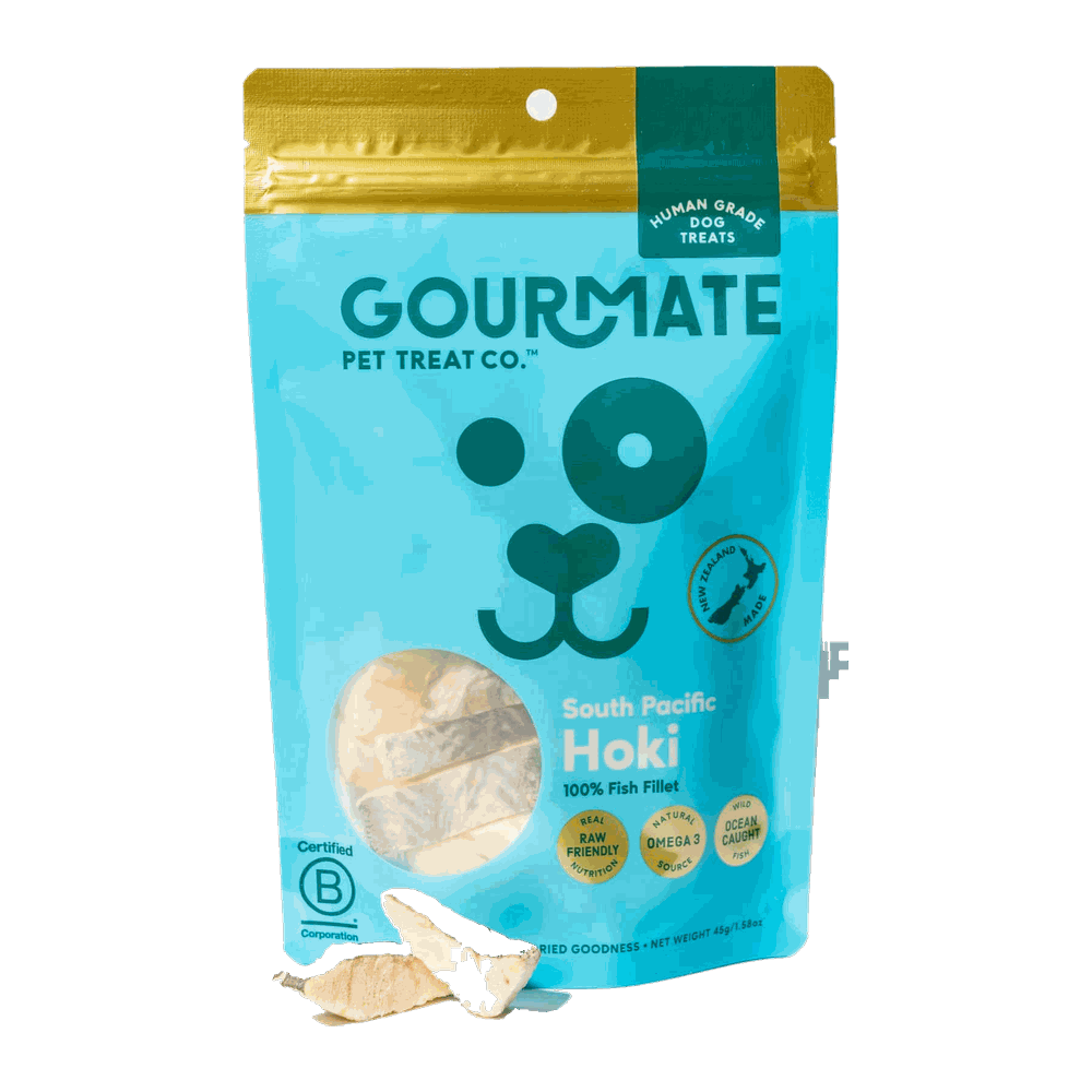 Gourmate South Pacific Hoki Dog Treats 45g pack Gourmate South Pacific Hoki Dog Treats 45g pack