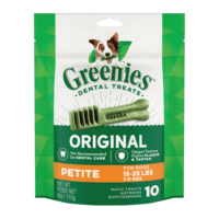 greenies canine petite dental chewable treats 10 pack