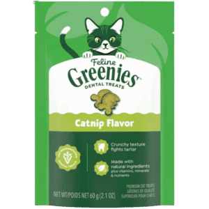 greenies cat dental treats catnip flavour 60g