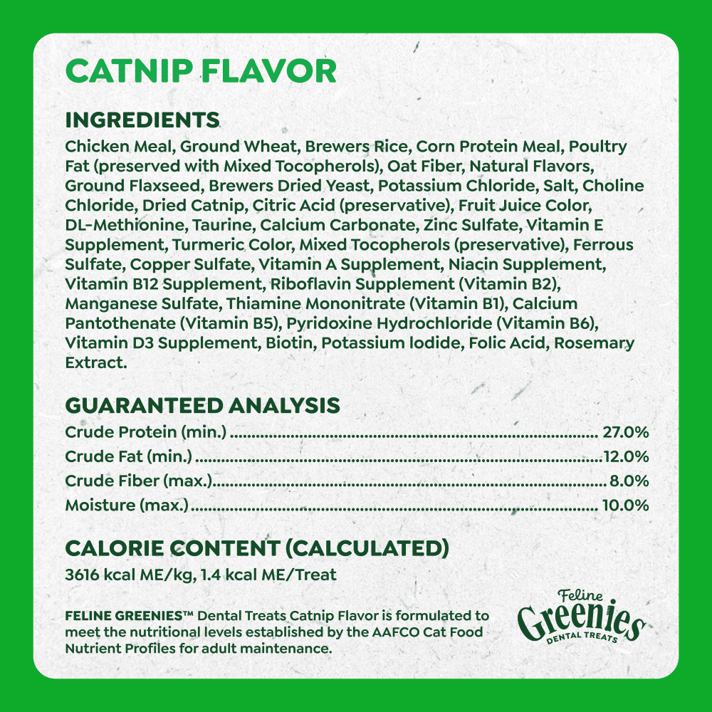 greenies-catnip-cat-dentral-treats-60g-ingredients greenies cat dental treats catnip flavour 60g
