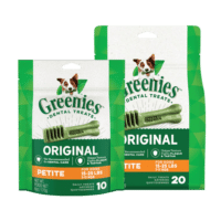 greenies canine petite dental chewable treats