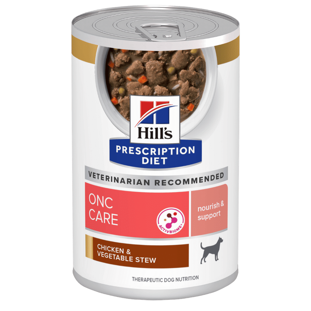 hill's prescription diet onc care dog chicken & vegetable stew 354g