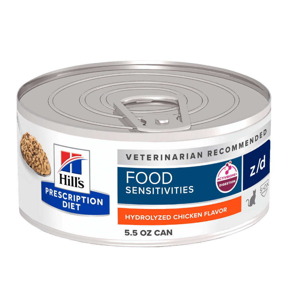 hill's prescription diet z/d skin/food sensitivities canned cat food 156g
