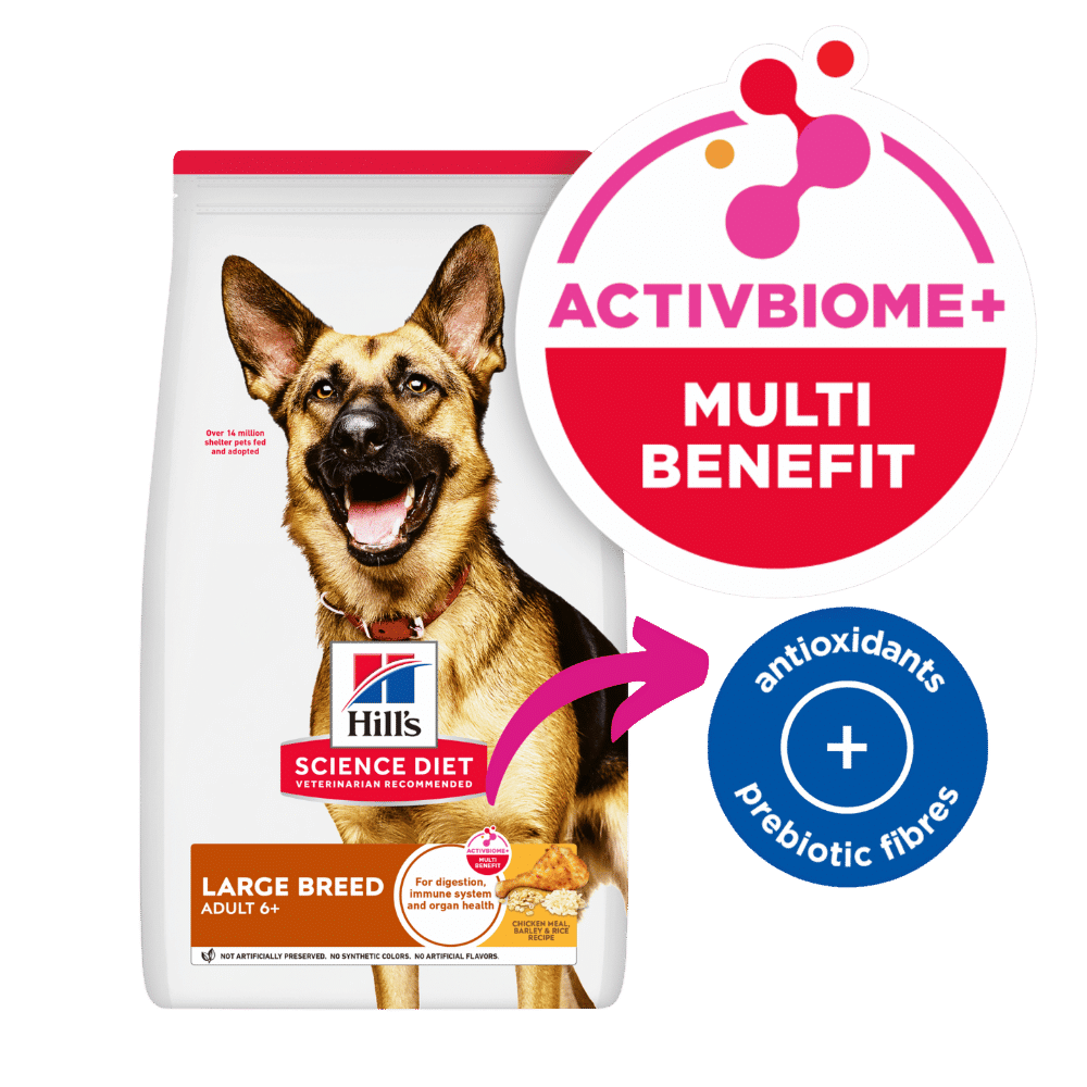 hill's science diet adult 6+ large breed senior dry dog food 12kg