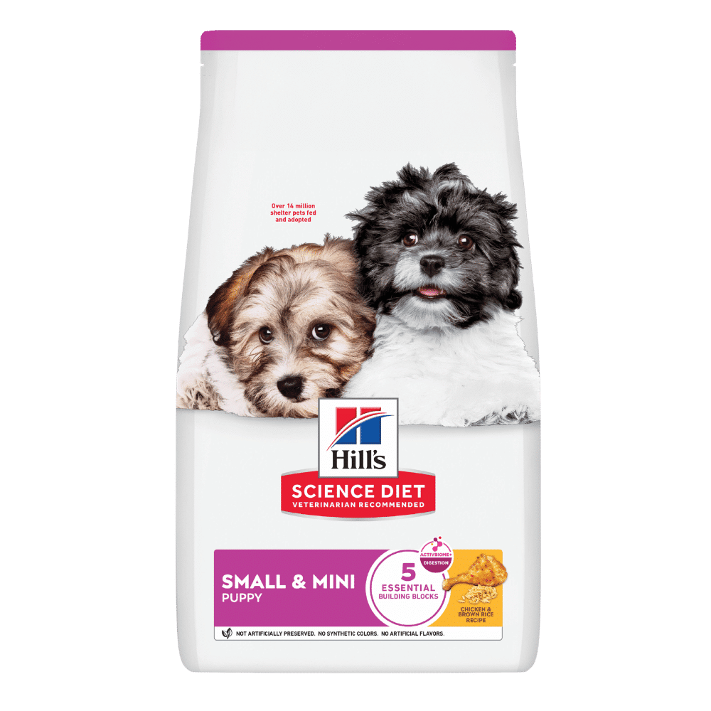hill's science diet puppy small & mini chicken & brown rice recipe dry dog food 1.5kg