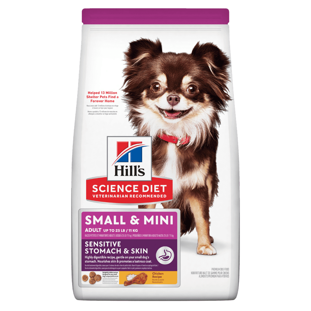 hill's science diet adult sensitive stomach & skin small & mini dry dog food