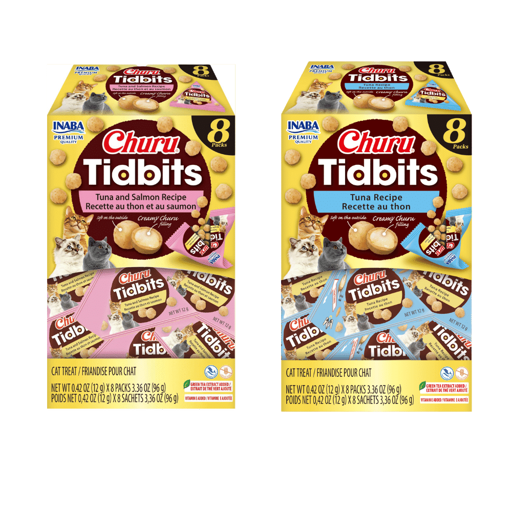 inaba churu tidbits cat treats 12g x 8