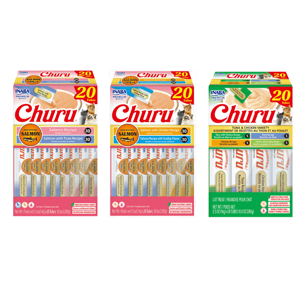 inaba churu puree cat treats x20