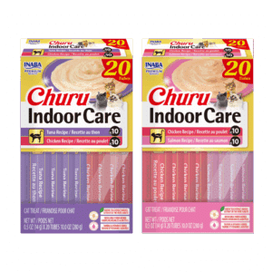 inaba churu puree indoor care chicken & salmon