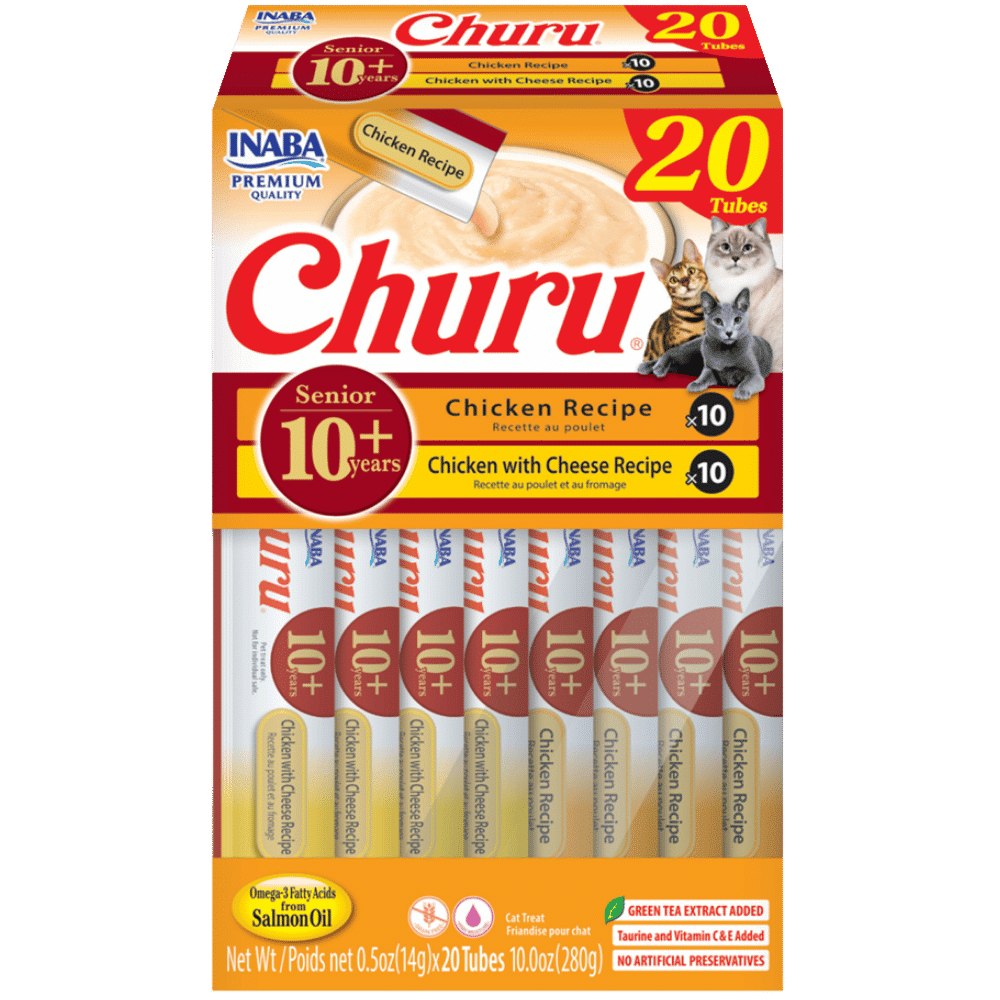 inaba churu puree senior 10+ chicken 20 pack