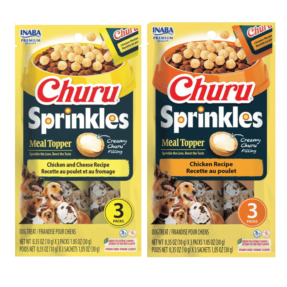 inaba churu sprinkles dog treat chicken & cheese 30g x 3