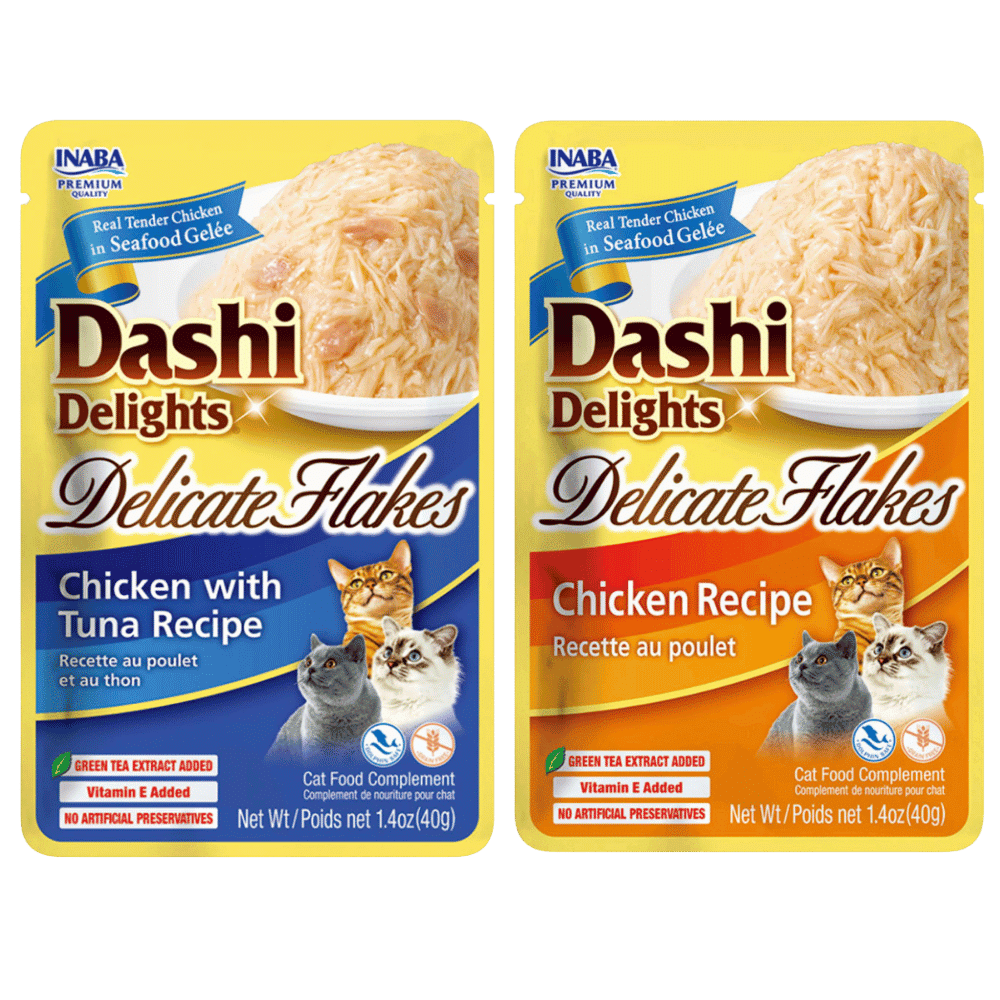 inaba dashi delights delicate flakes with chicken 40g x 6