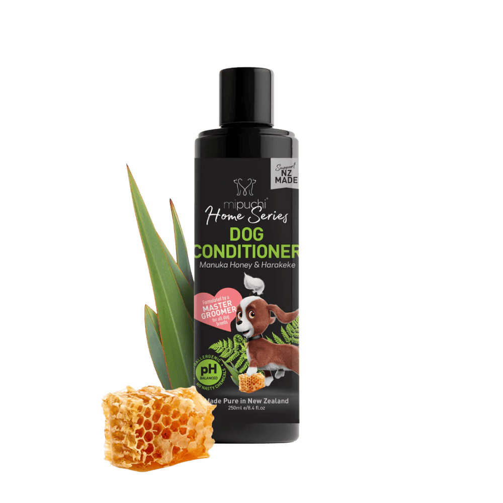 mipuchi dog conditioner manuka honey & harekeke 250ml