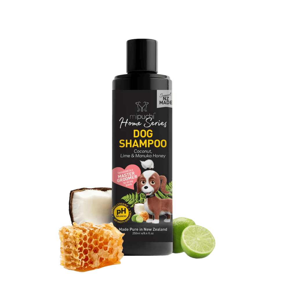 mipuchi dog shampoo coconut, lime & manuka honey 250ml