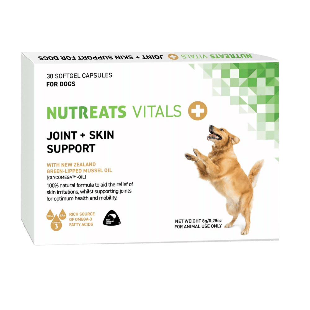 nutreats vitals joint & skin support capsules dog