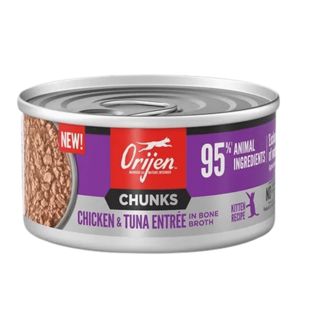 orijen kitten chicken & tuna bone broth wet food