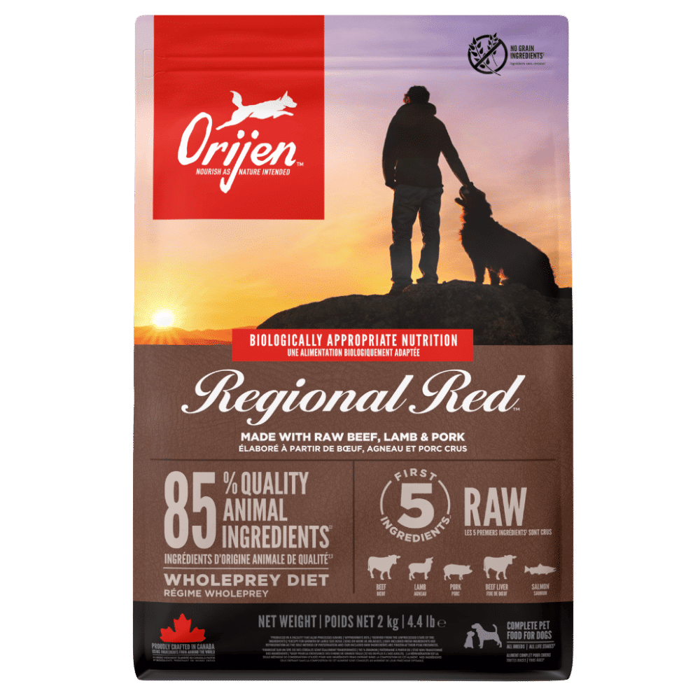 orijen regional red dry dog food 2kg