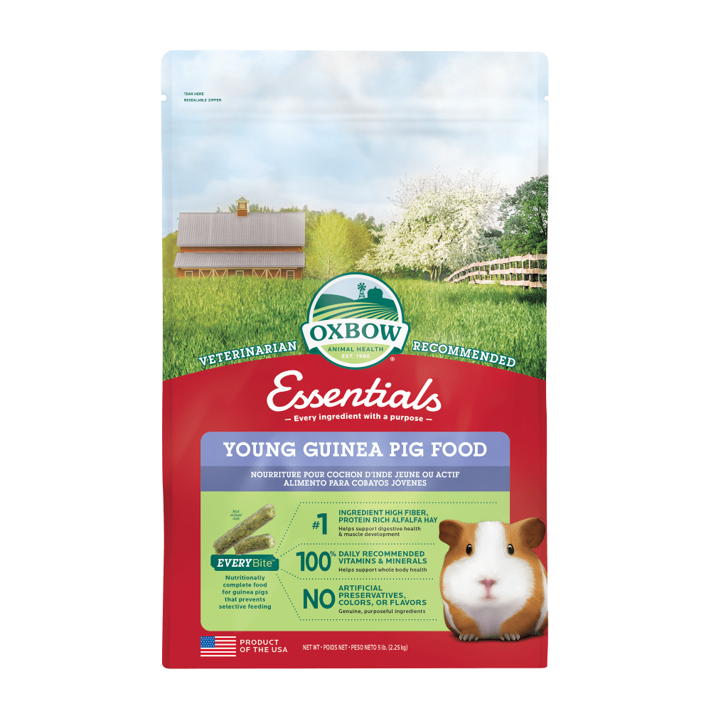 oxbow essentials young guinea pig food 2.25kg
