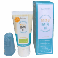 oxyfresh pet dental gel toothpaste 28g + fingerbrush