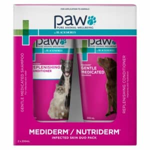 paw medi nutriderm duo pack for infected skin