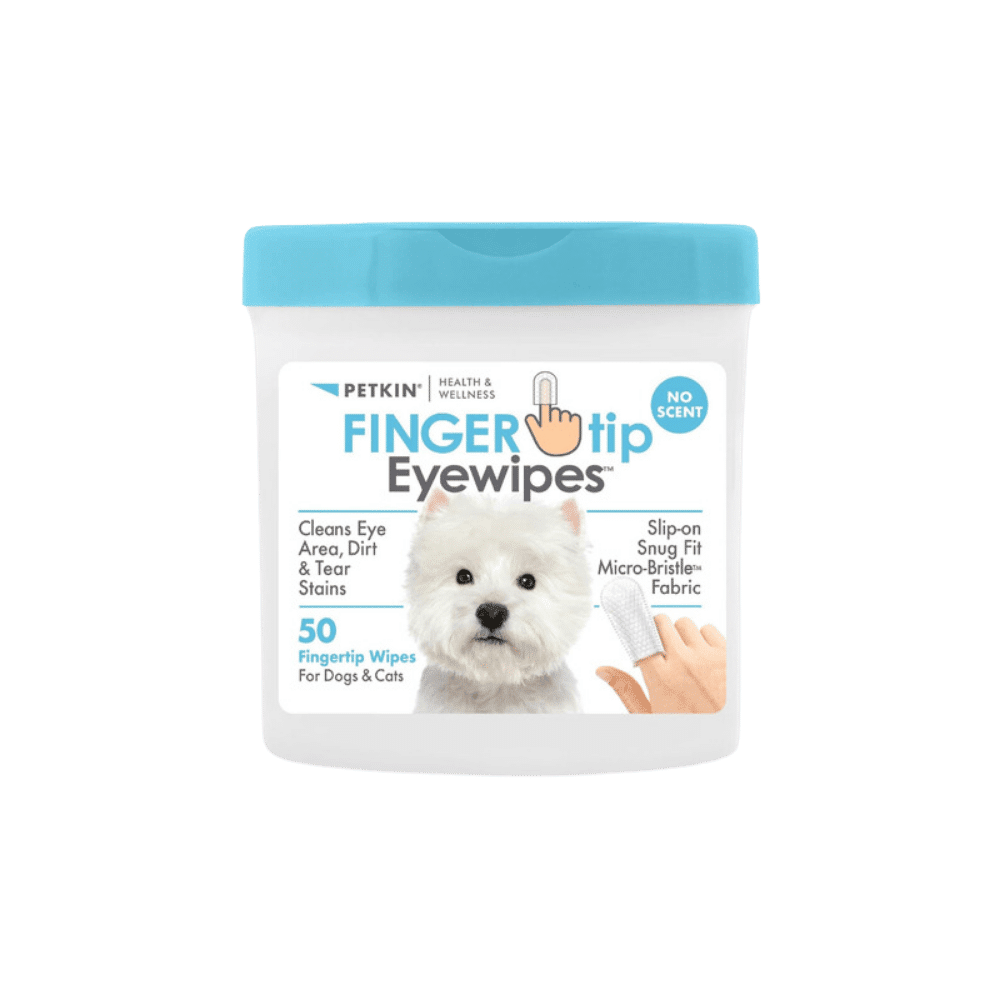 petkin fingertip eye wipes 50pk