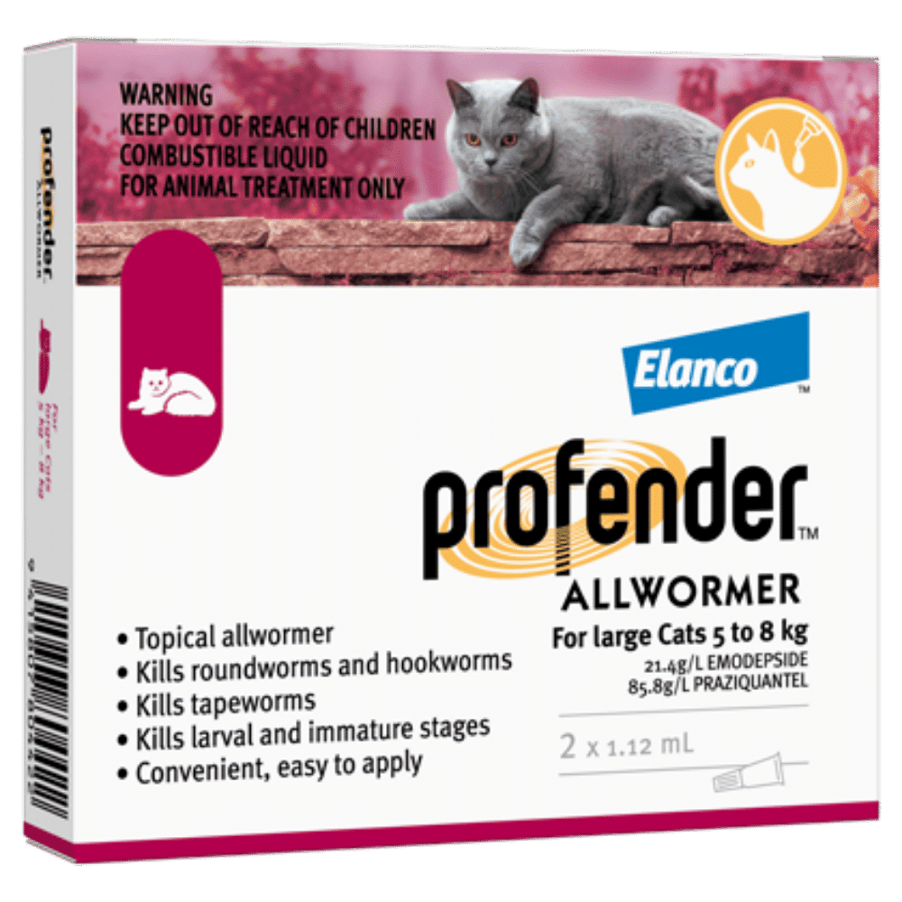 profender all wormer spot on 5 8kg 2 pack