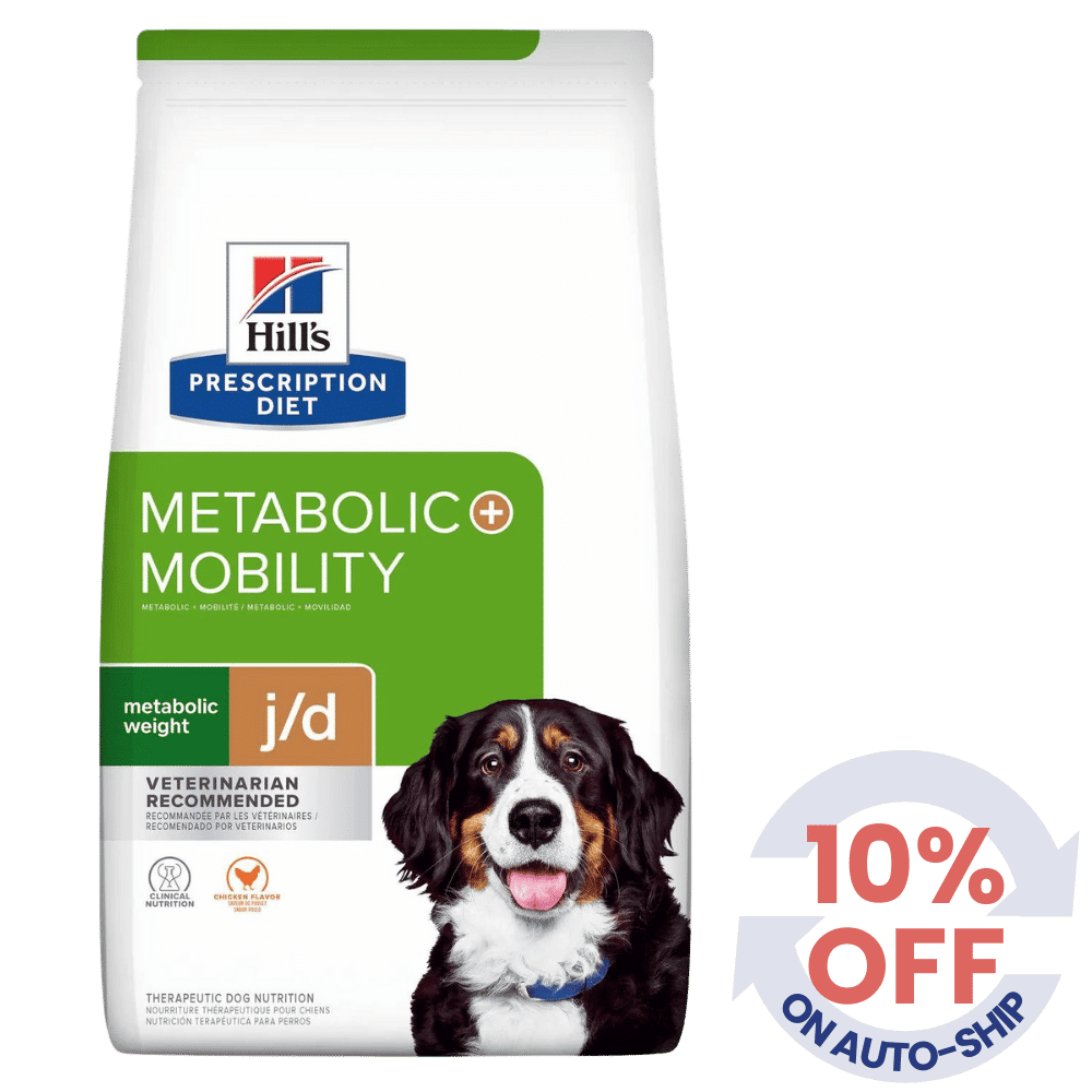 hill's prescription diet metabolic weight + j/d mobility care dry dog food
