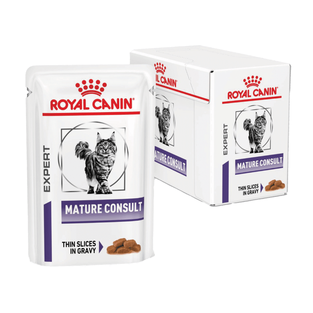 Royal Canin Mature Consult Wet Cat Food Pouches 85g x 12 Buy