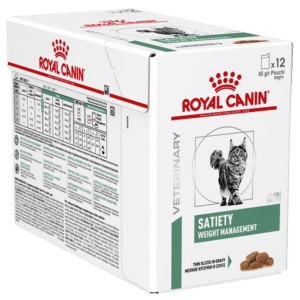 royal canin vet satiety weight management pouch wet cat food x 12