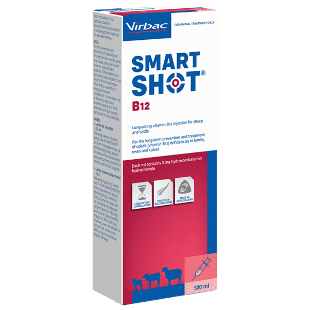 smartshot b12 injection for sheep and cattle 500ml