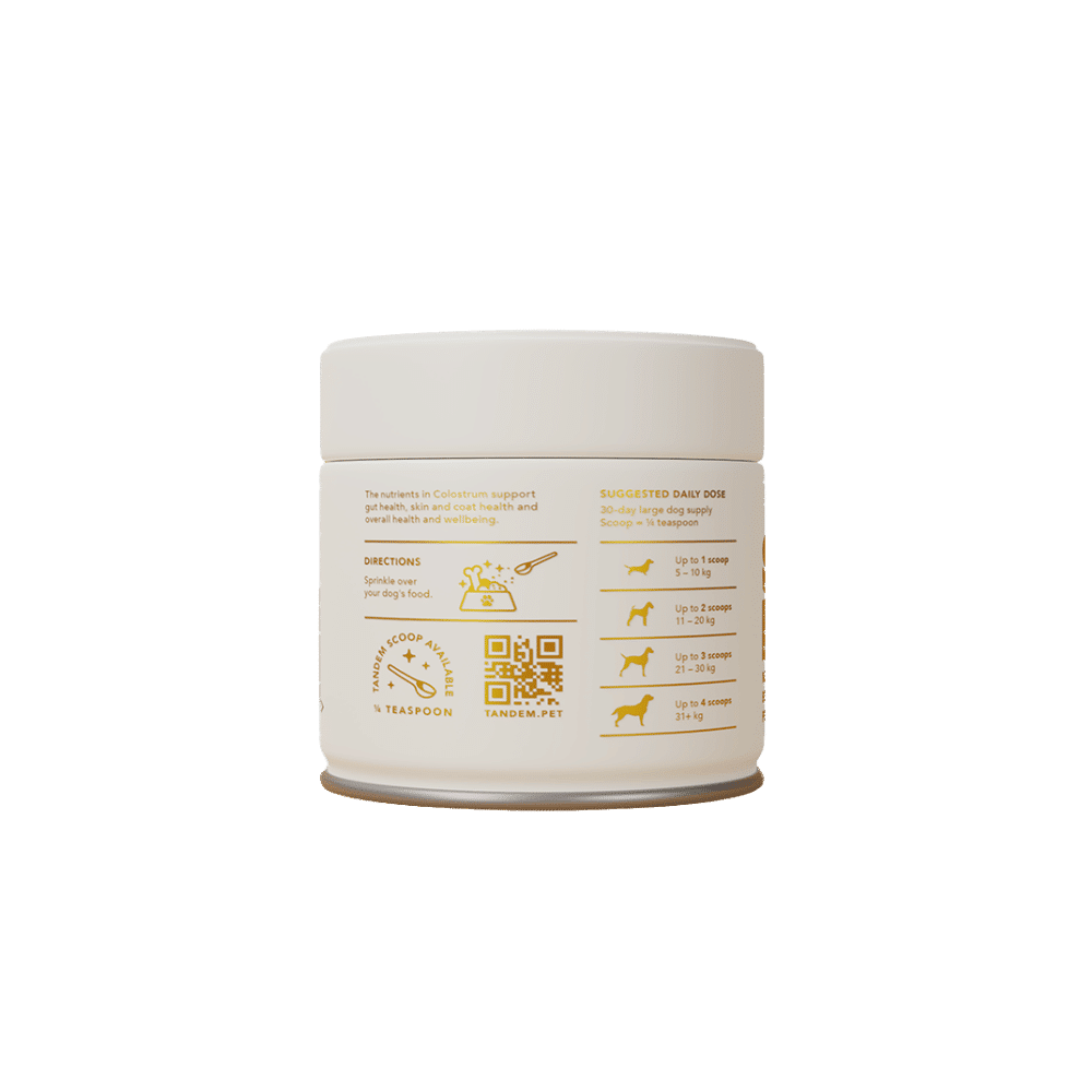 tandem-superfoods-colostrum-powder-60mg-back tandem new zealand bovine colostrum powder for cats & dogs 60g