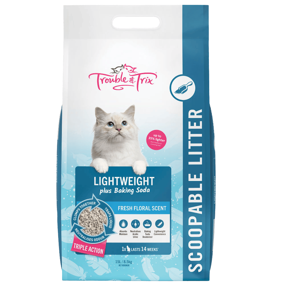 Trouble and Trix Light Weight Clumping Cat Litter 7L