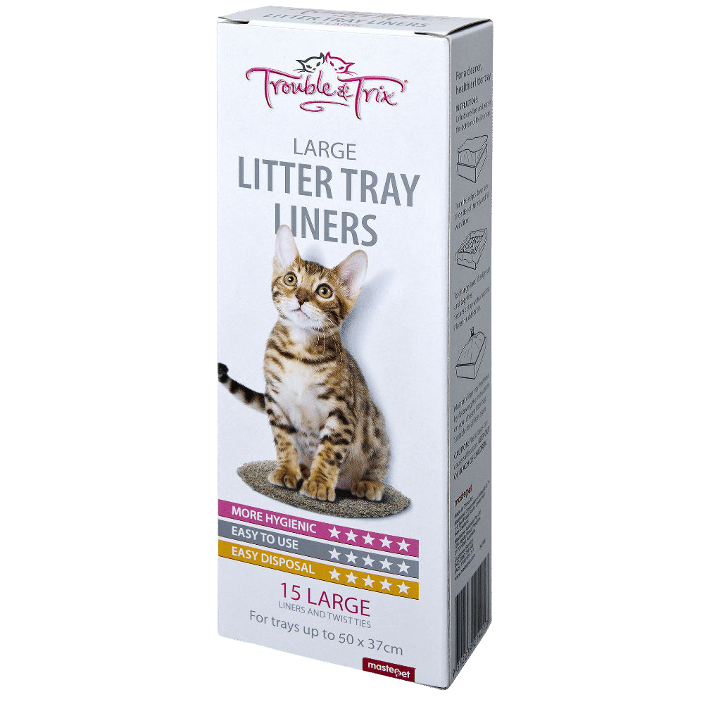 trouble and trix litter liners 15 pack large