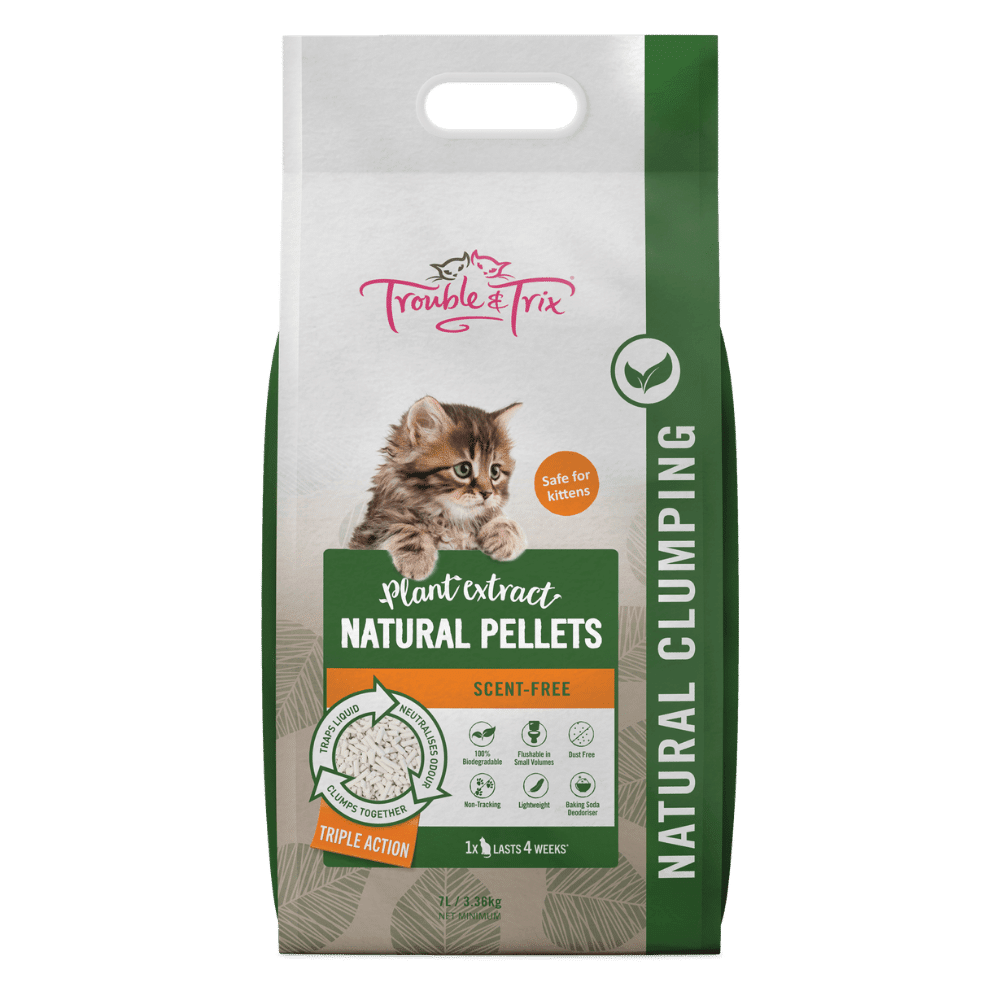 Trouble and Trix Natural Clumping Cat Litter 7L Buy Online from