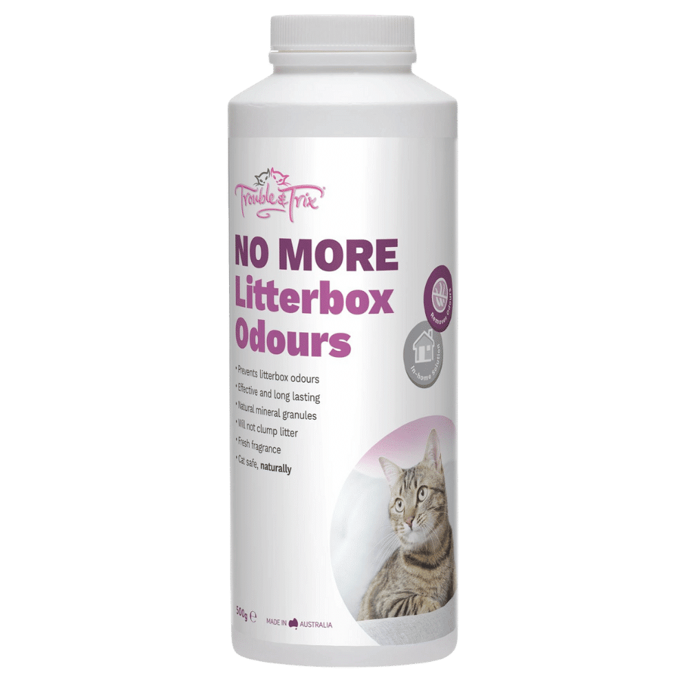 trouble and trix no more litter odours powder 500g