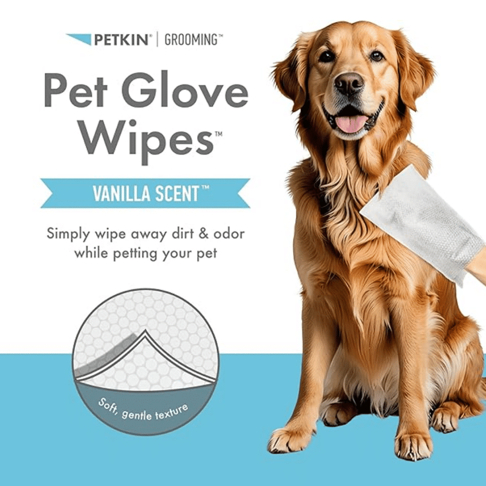 Petkin Pet Glove Wipes 30pk Buy Online from Vet Post NZ Fast