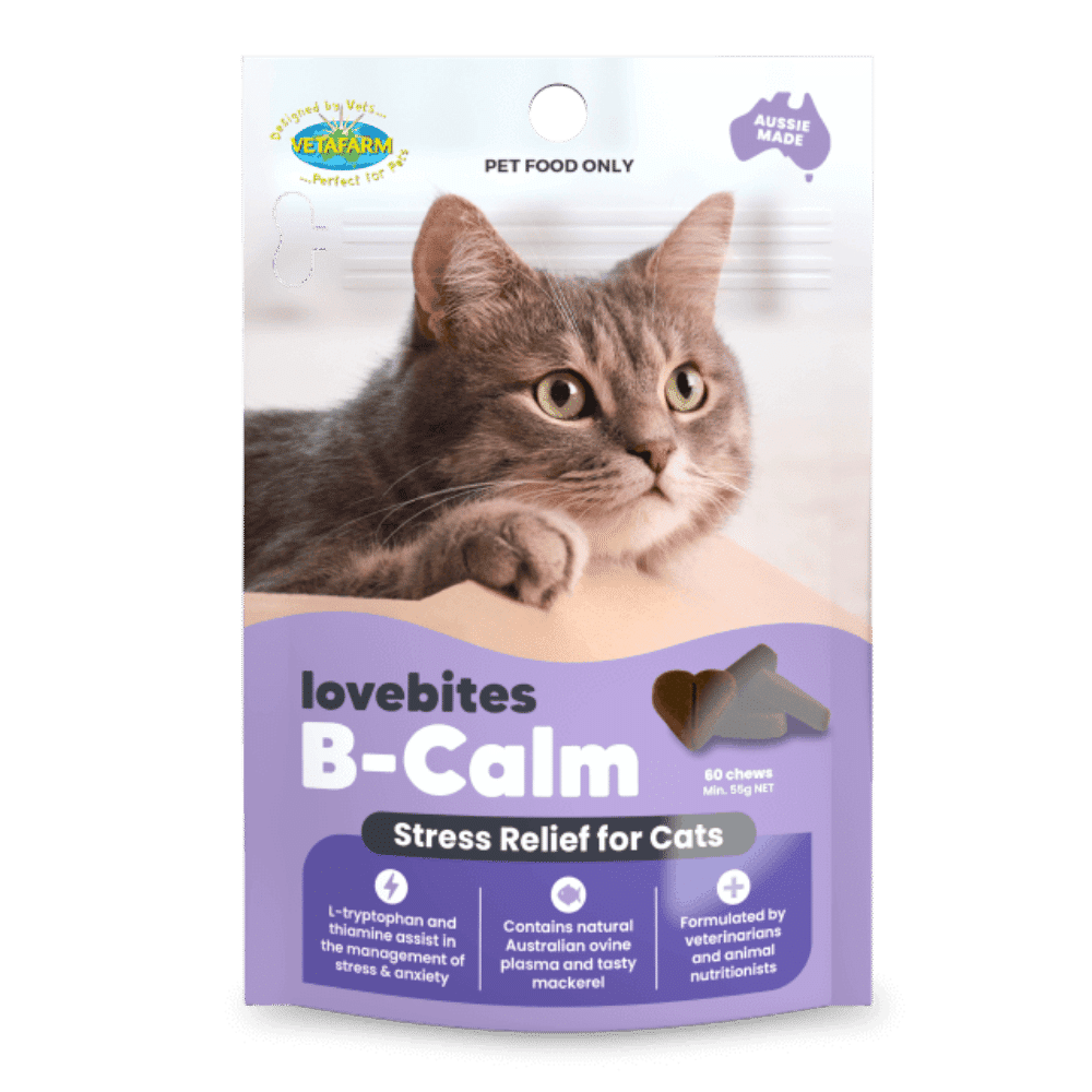 lovebites b calm chews for cats 60 pack