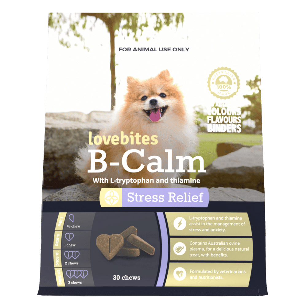 lovebites b calm chews for dogs