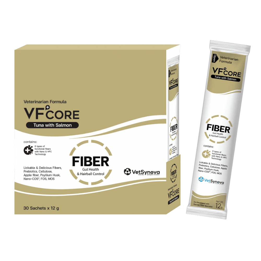 vetsynovavf+ core fiber & hairball supplement for cats sachet