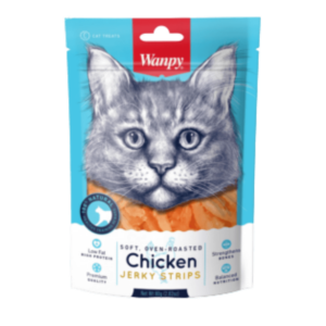 wanpy cat chicken jerky strips 80g