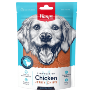 wanpy dog chicken chips 100g