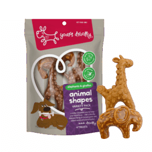 yours droolly animal shapes variety with chicken paste 4 pack