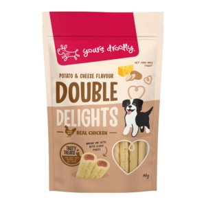 yours droolly double delights potato & cheese 150g