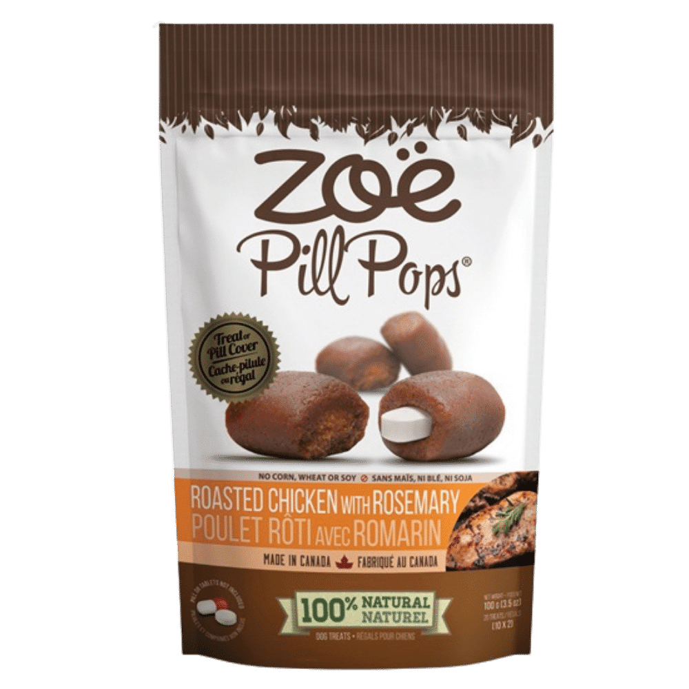 zoe pill pops roasted chicken with rosemary 100g